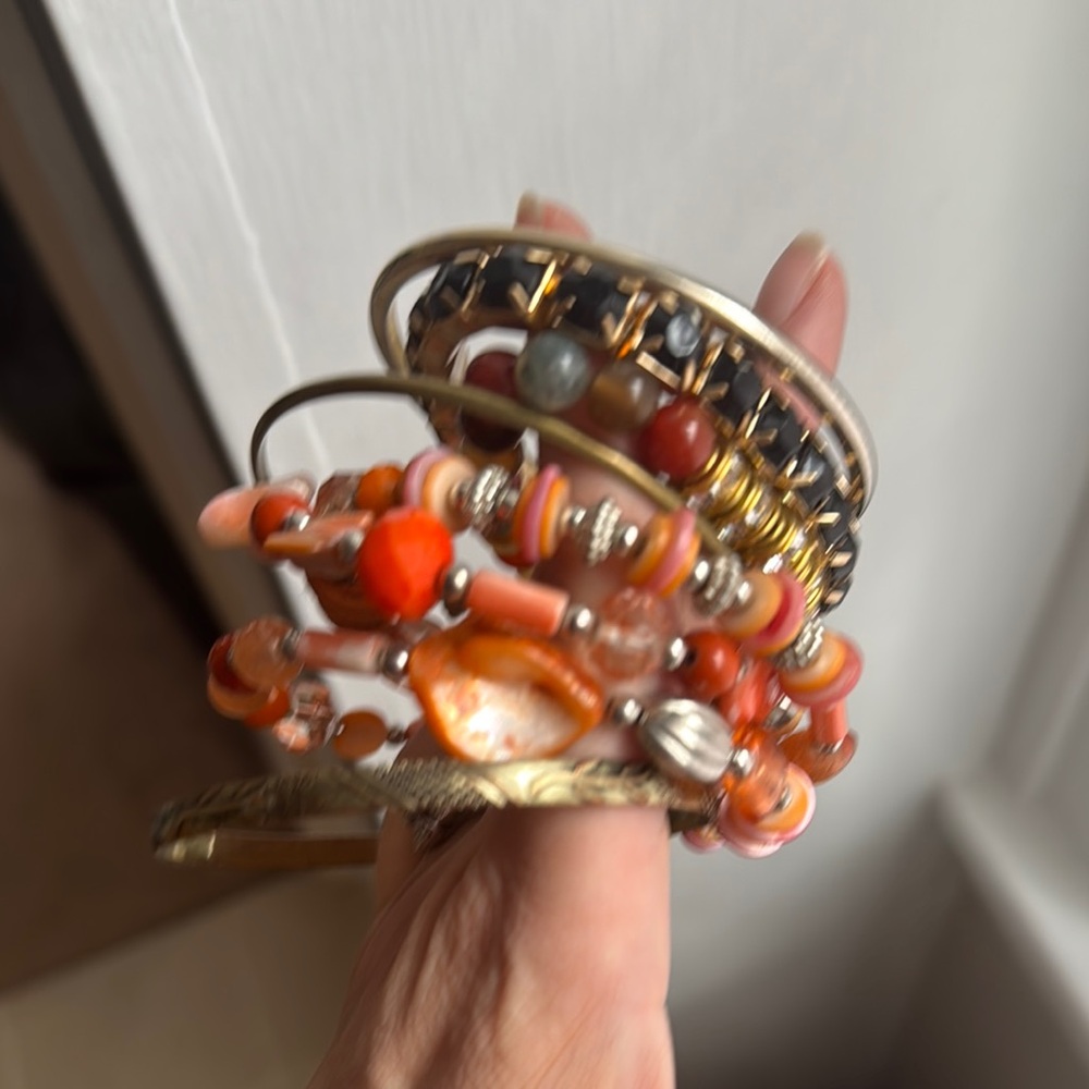 12 Colorful Beaded Bracelet Stack - Picture 3 of 4